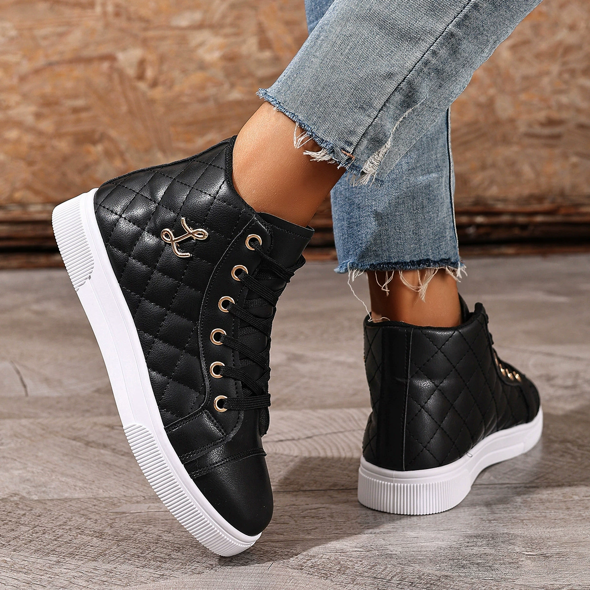 (⏳NOW ON: 70% OFF Sale! 🔥)Women’s Platform Comfort Sneakers – Breathable Lace-Up Walking Shoes