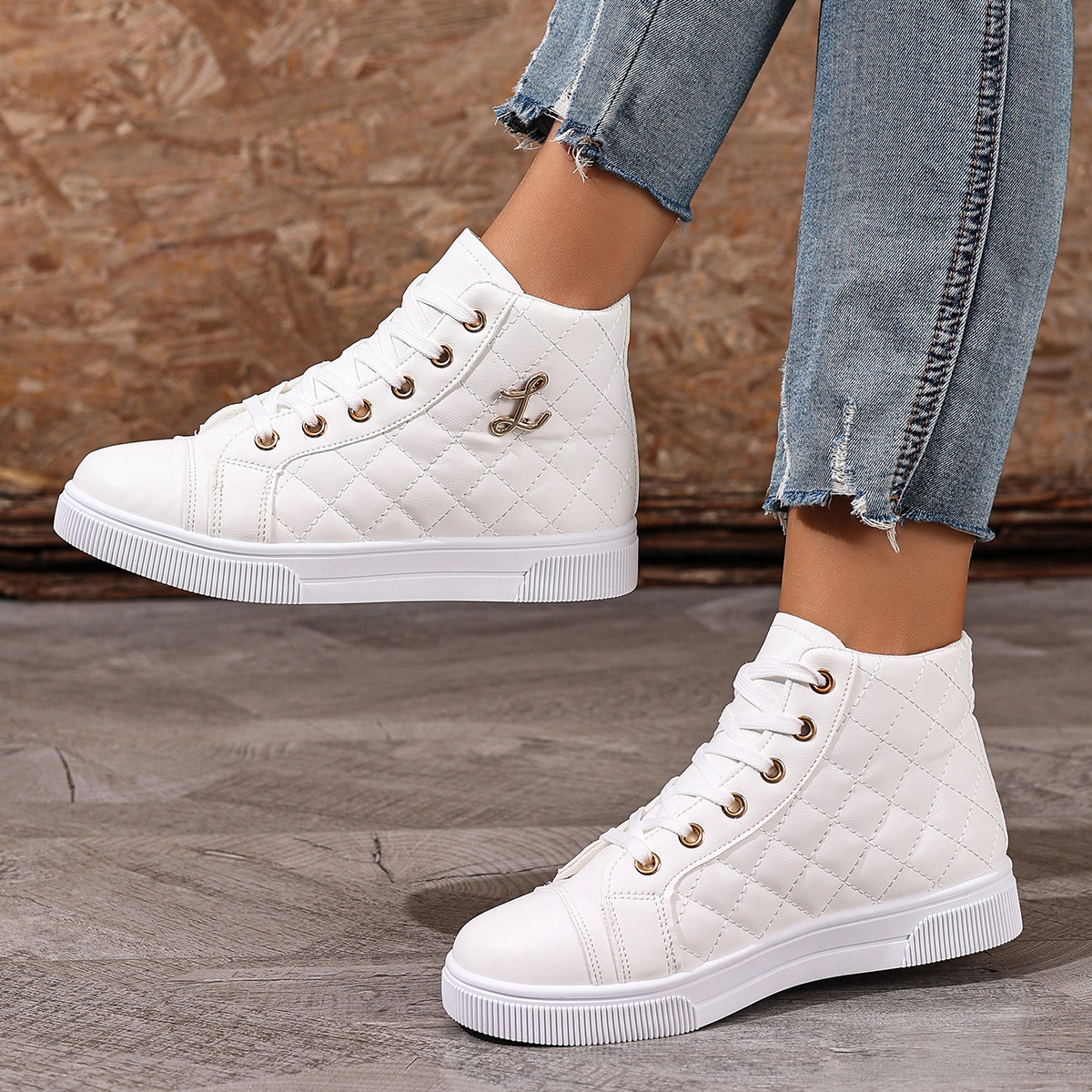 (⏳NOW ON: 70% OFF Sale! 🔥)Women’s Platform Comfort Sneakers – Breathable Lace-Up Walking Shoes