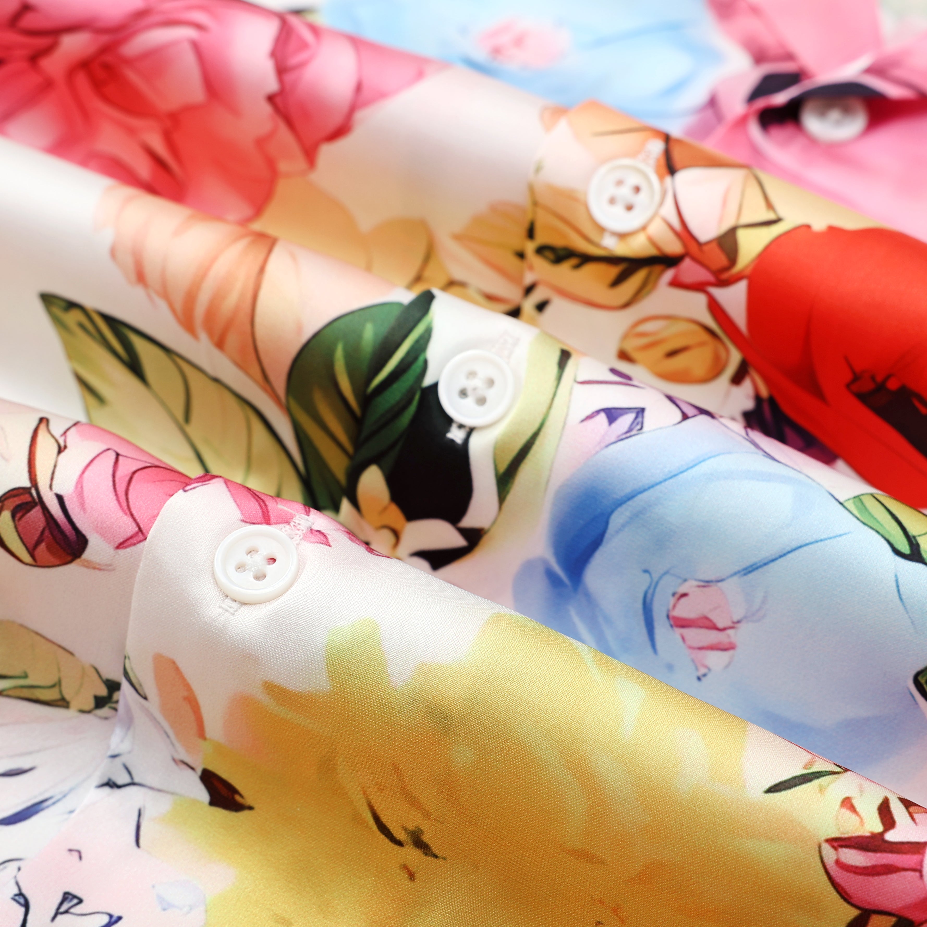 Summer Floral Pattern Camp Collar Casual Shirt for Men Jonvidesign