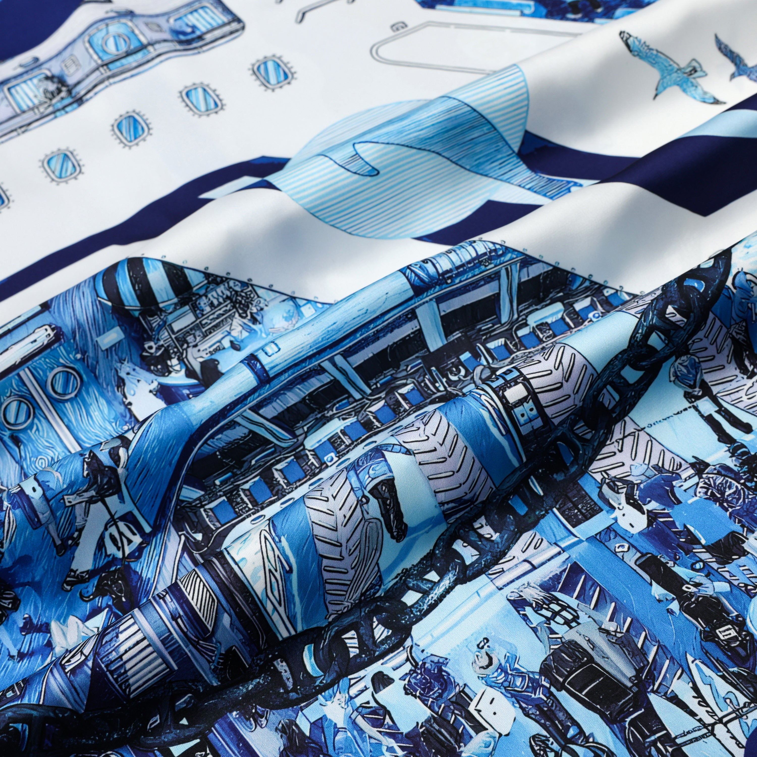 Ferry Comic Pattern Short Sleeve Casual Shirt Jonvidesign