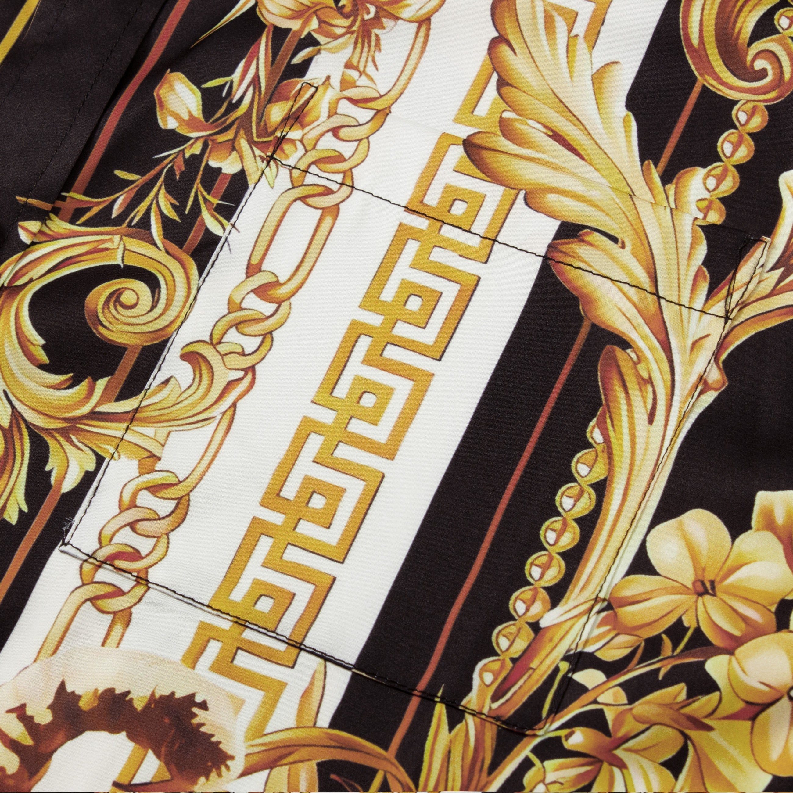 Baroque Short Sleeve Shirt with Animal Pattern Jonvidesign