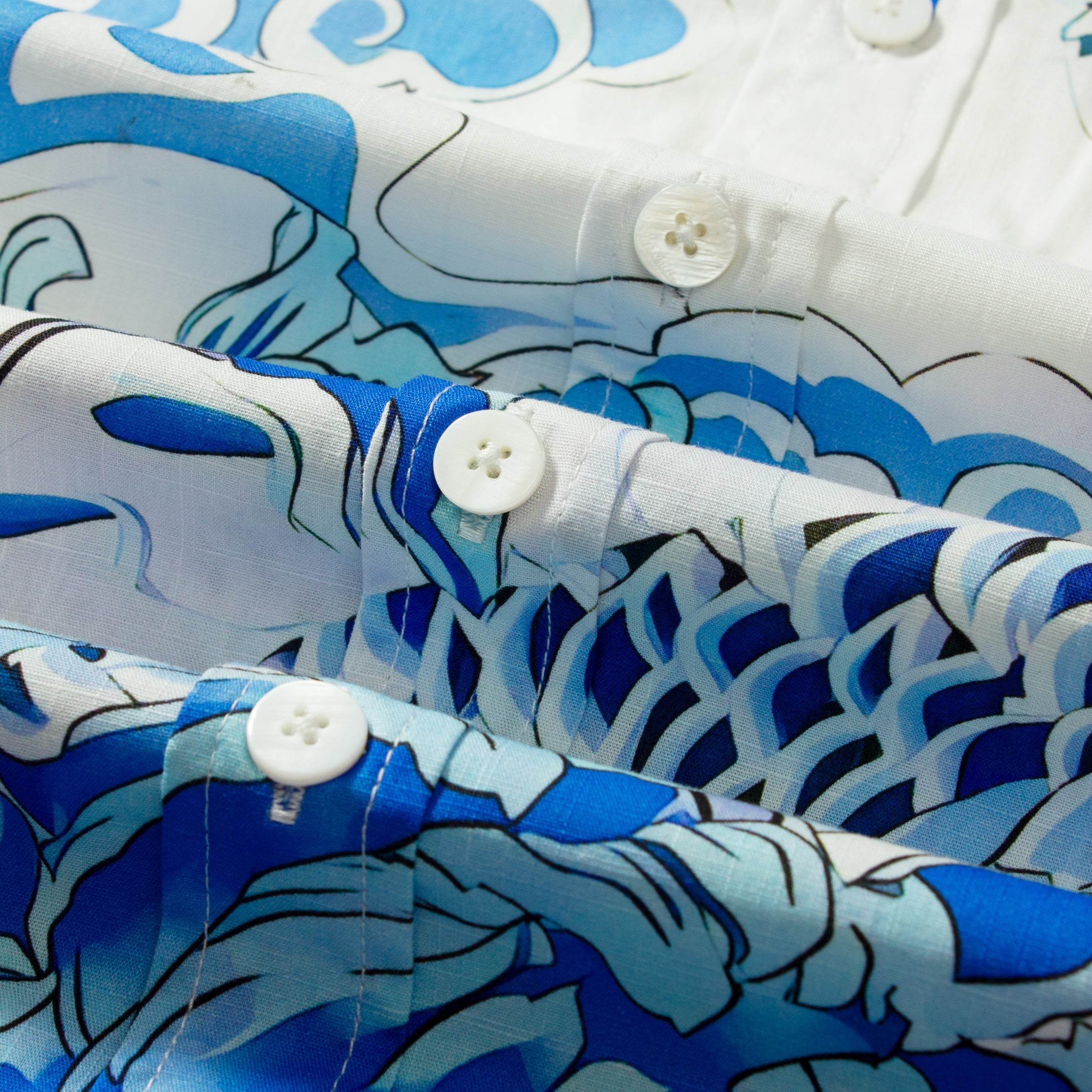 Dragon Print Short Sleeve Button-down Shirt for Men Jonvidesign