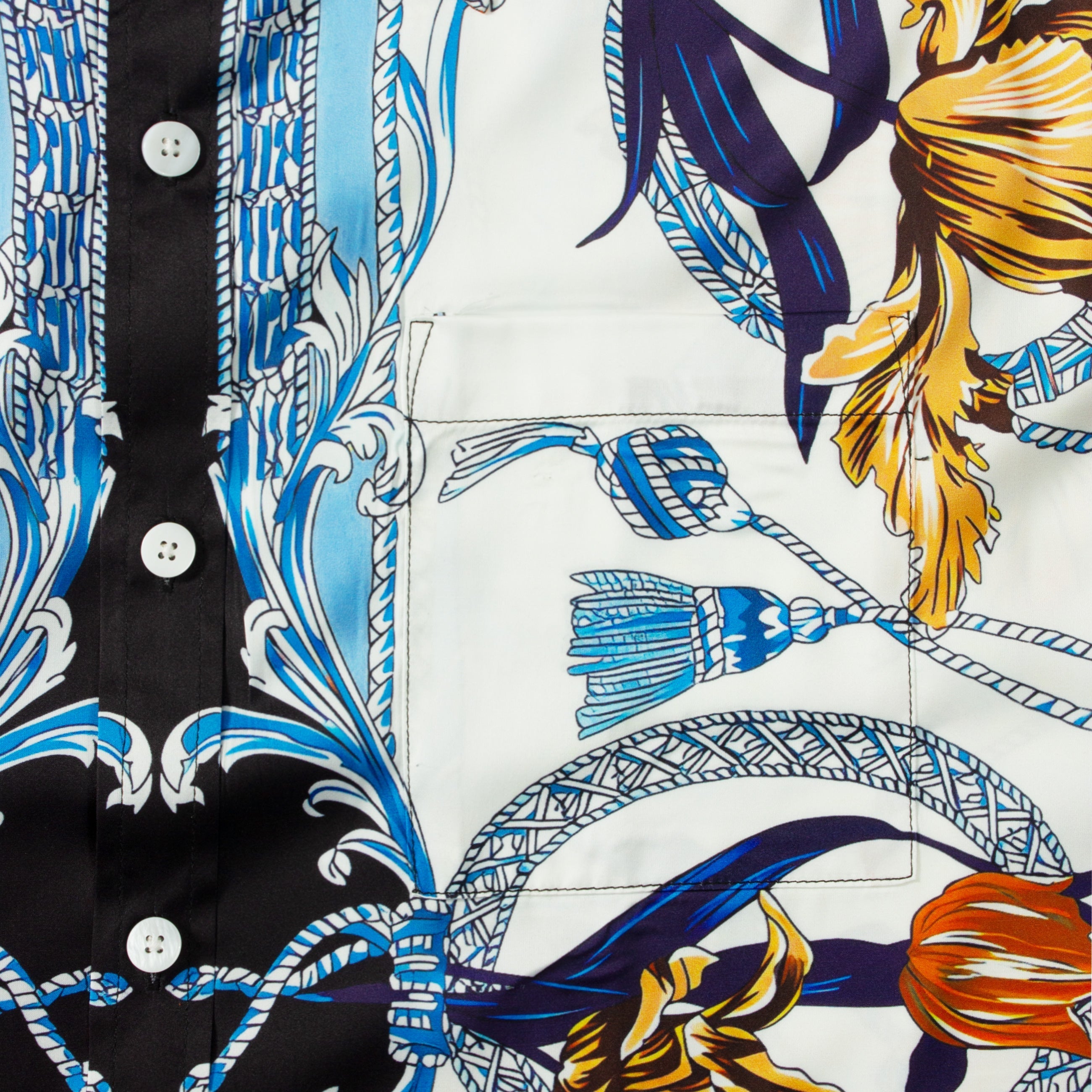 Floral Paisley Pattern Short Sleeve Shirt for Men Jonvidesign