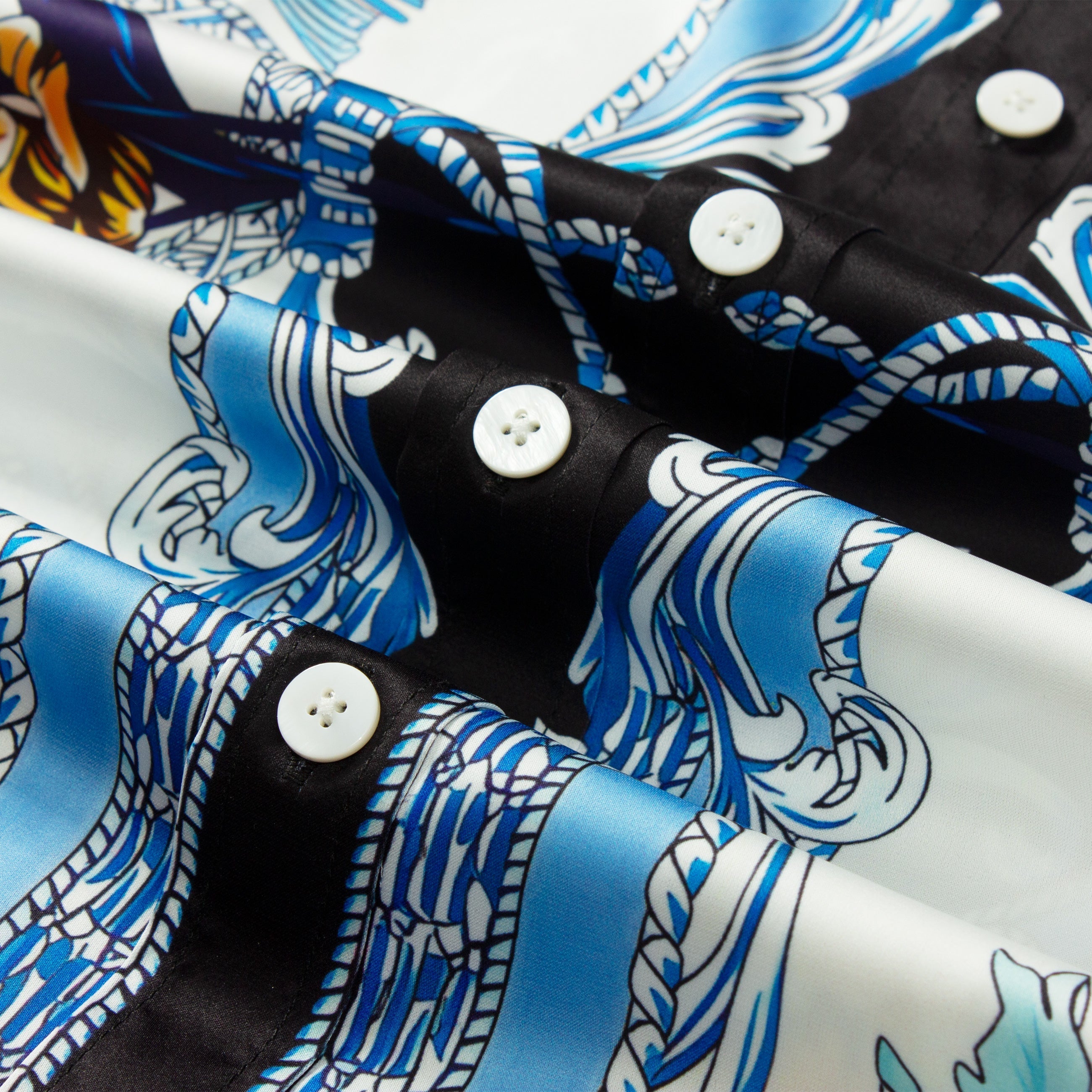 Floral Paisley Pattern Short Sleeve Shirt for Men Jonvidesign