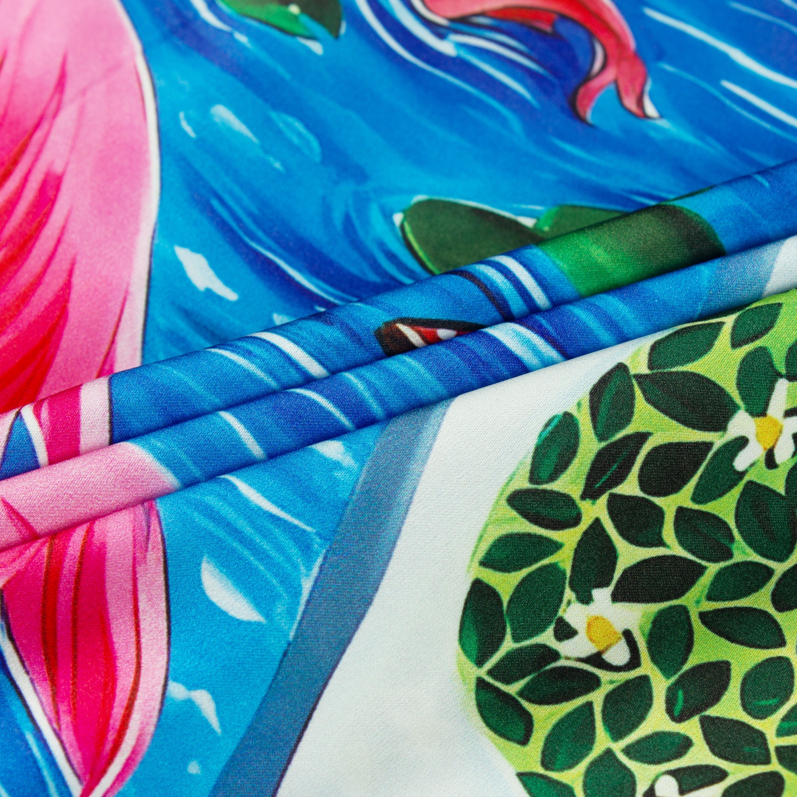 Garden Flamingo Short Sleeve Camp Collar Shirt Jonvidesign