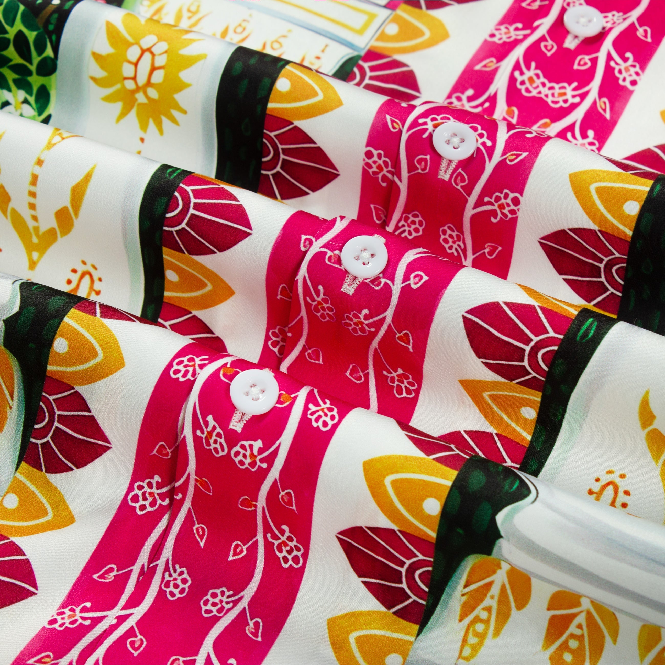 Garden Flamingo Short Sleeve Camp Collar Shirt Jonvidesign