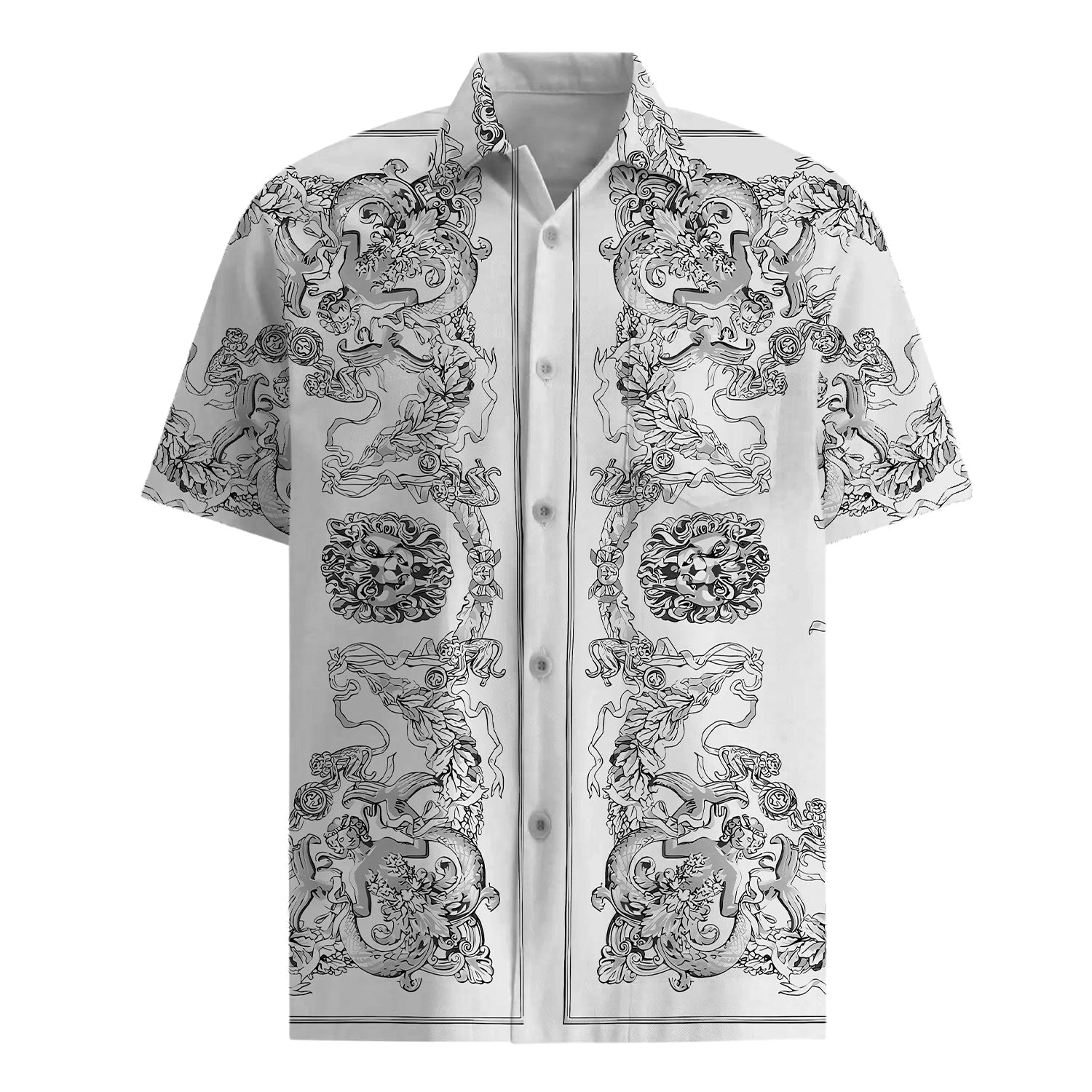 Myth Design Short Sleeve Shirt in Black and White Jonvidesign