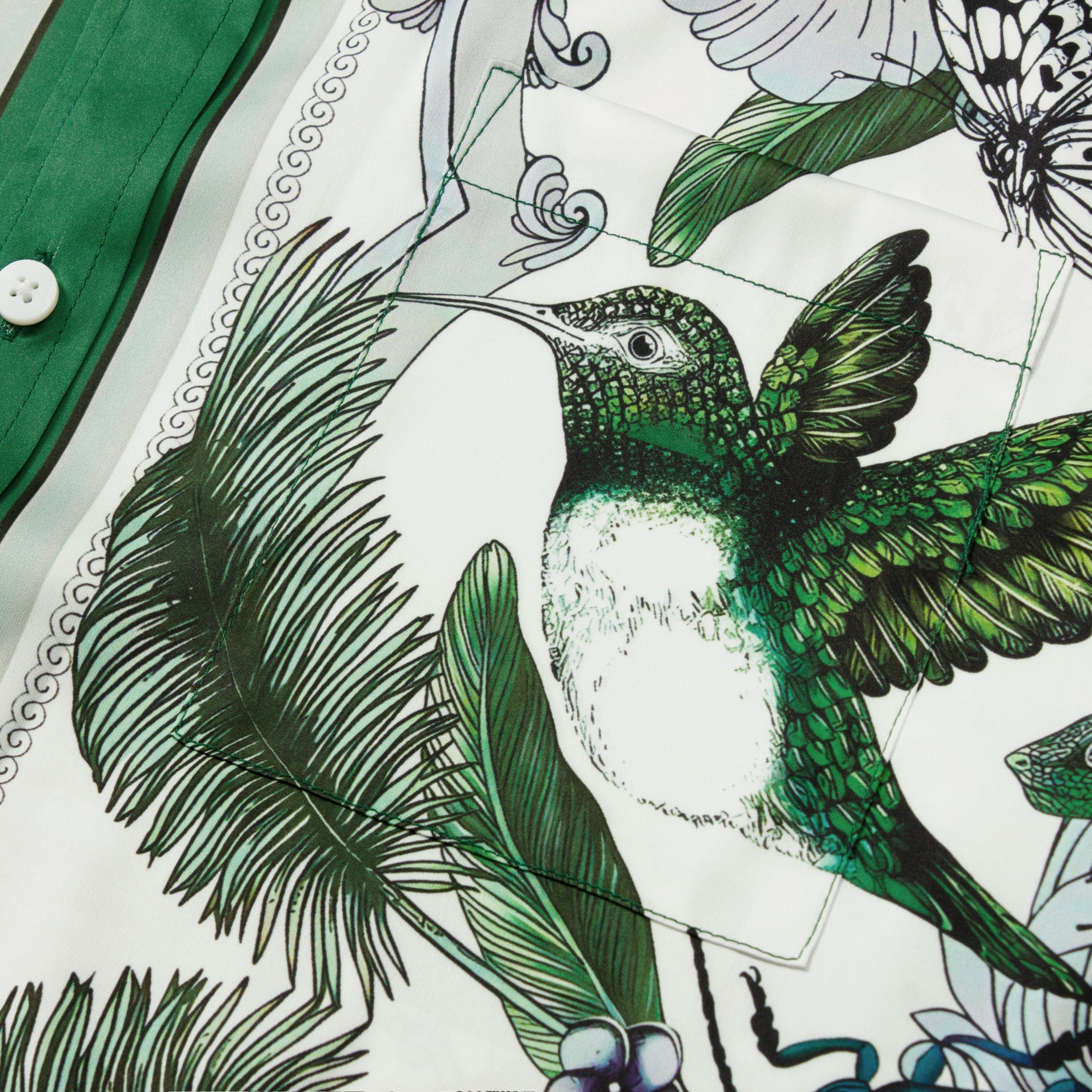 Nature Pattern Short Sleeve Shirt for Men Jonvidesign