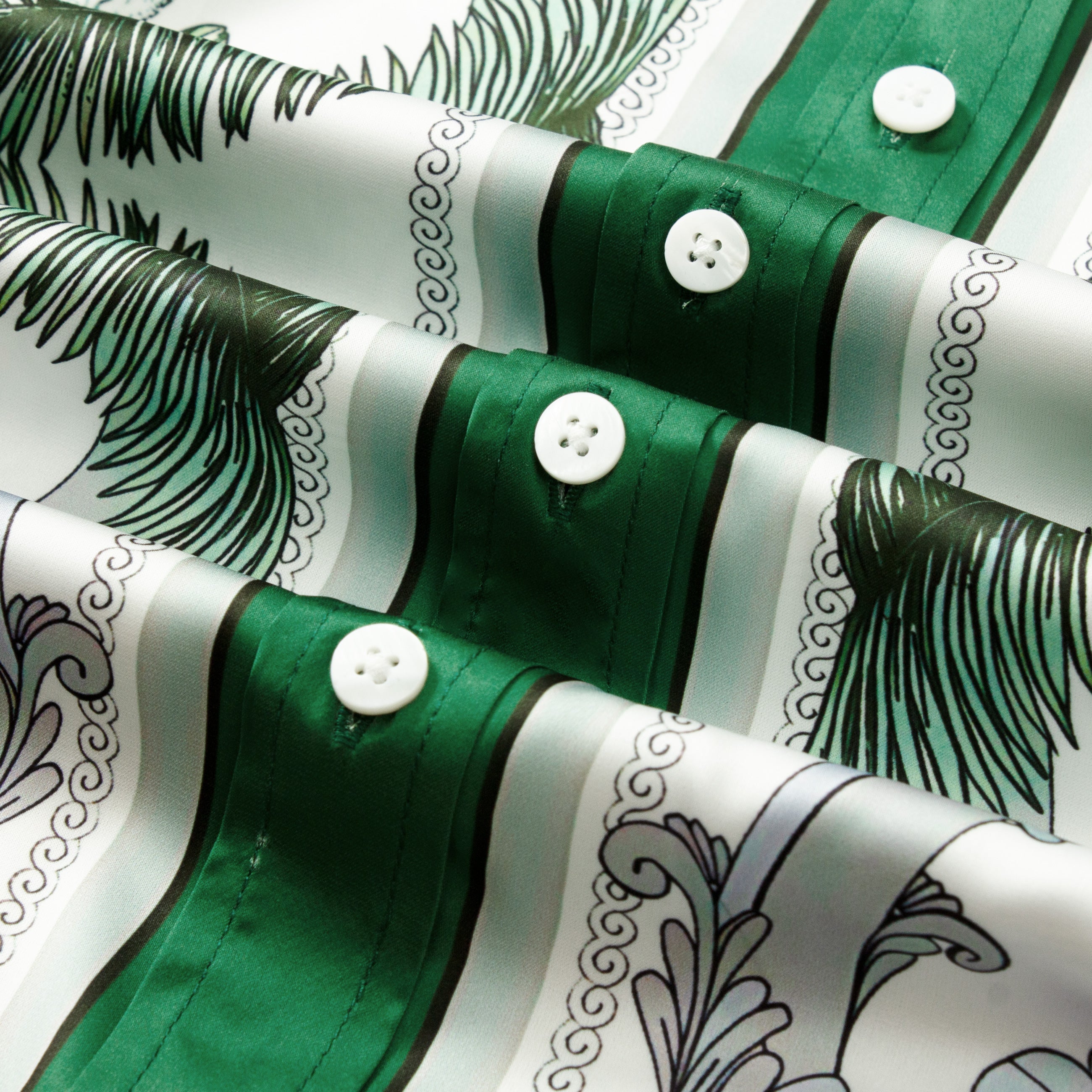 Nature Pattern Short Sleeve Shirt for Men Jonvidesign