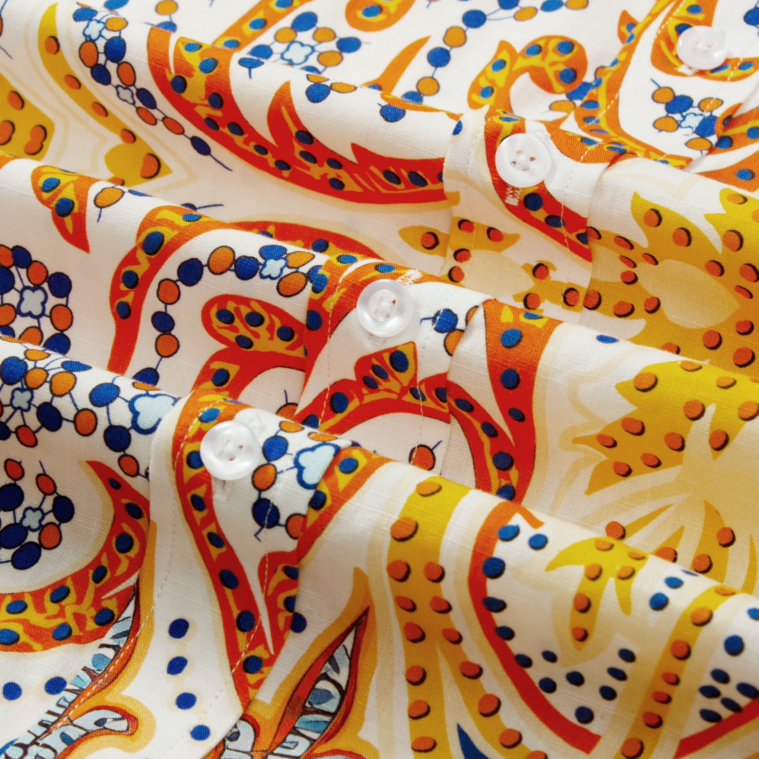 Paisley Pattern Short Sleeve Vacation Shirt for Men Jonvidesign