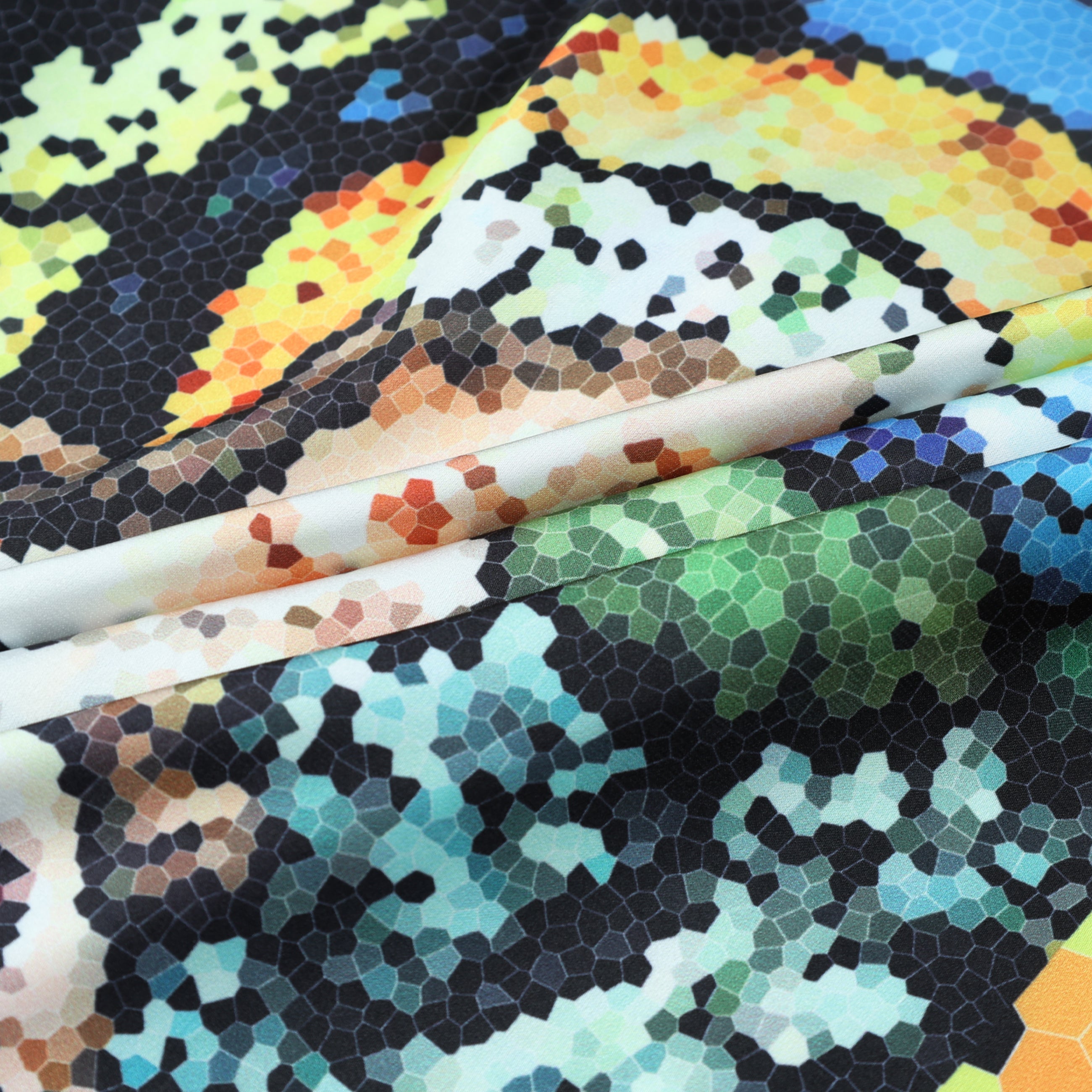 Perpetual Succour Pixel Pattern Short Sleeve Camp Collar Shirt Jonvidesign