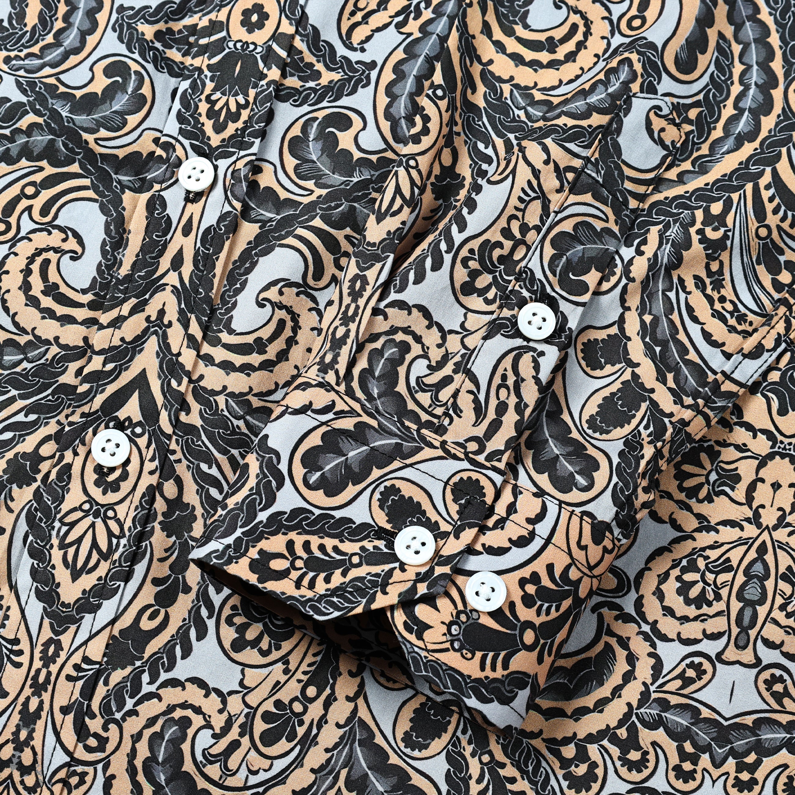 Tribal Paisley Print Long Sleeve Shirt Jonvidesign