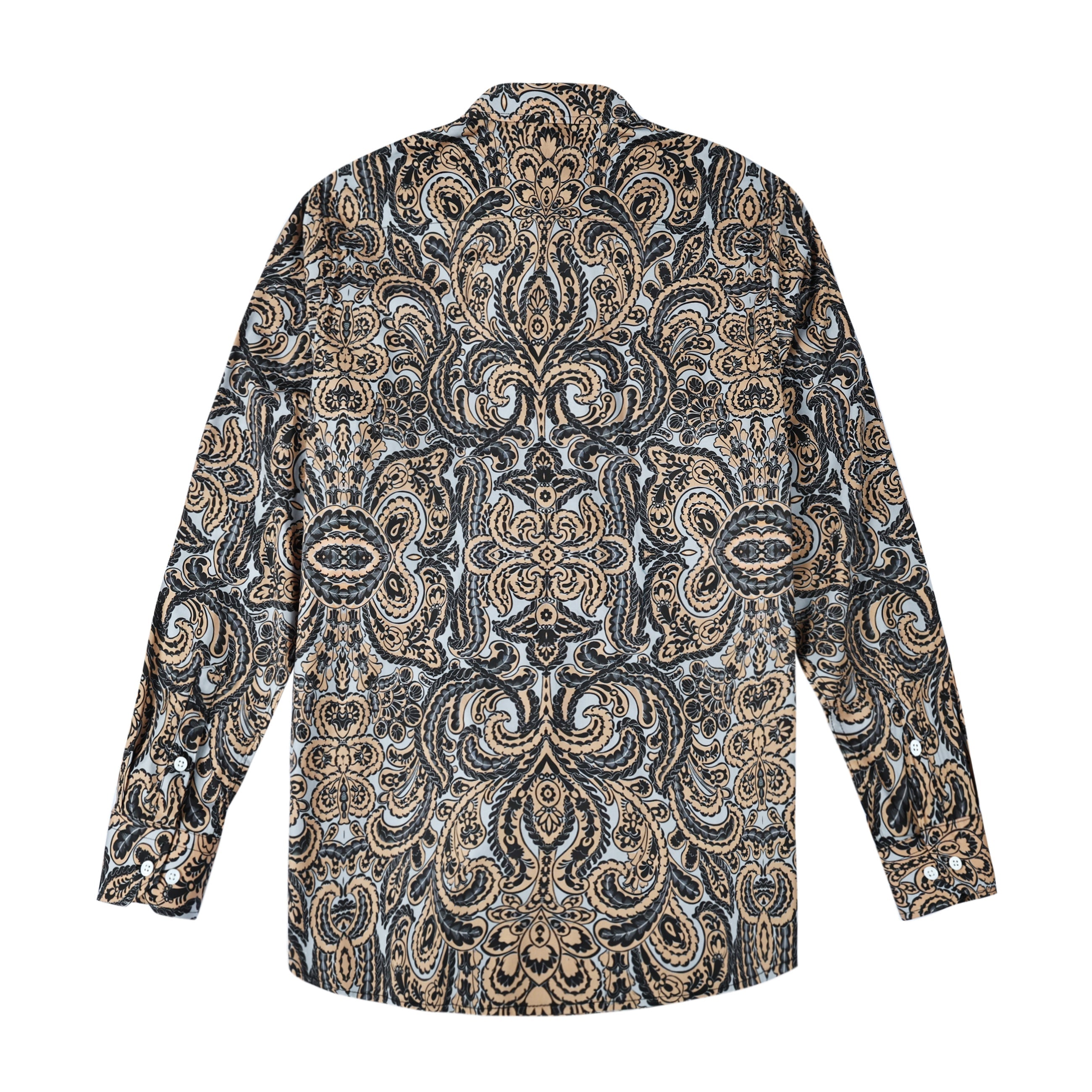Tribal Paisley Print Long Sleeve Shirt Jonvidesign
