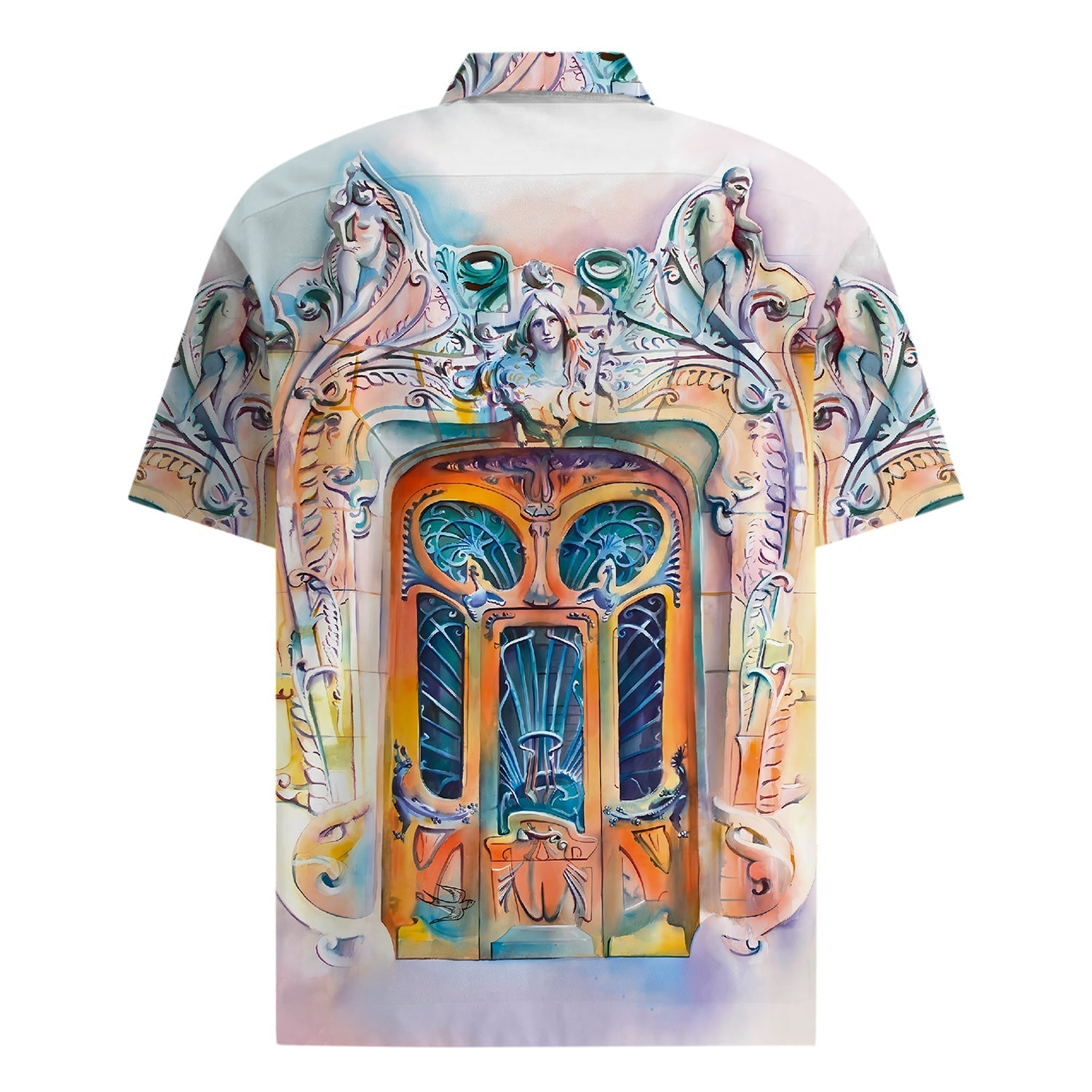 Tropical Hawaiian Design Short Sleeve Shirt for Men Jonvidesign