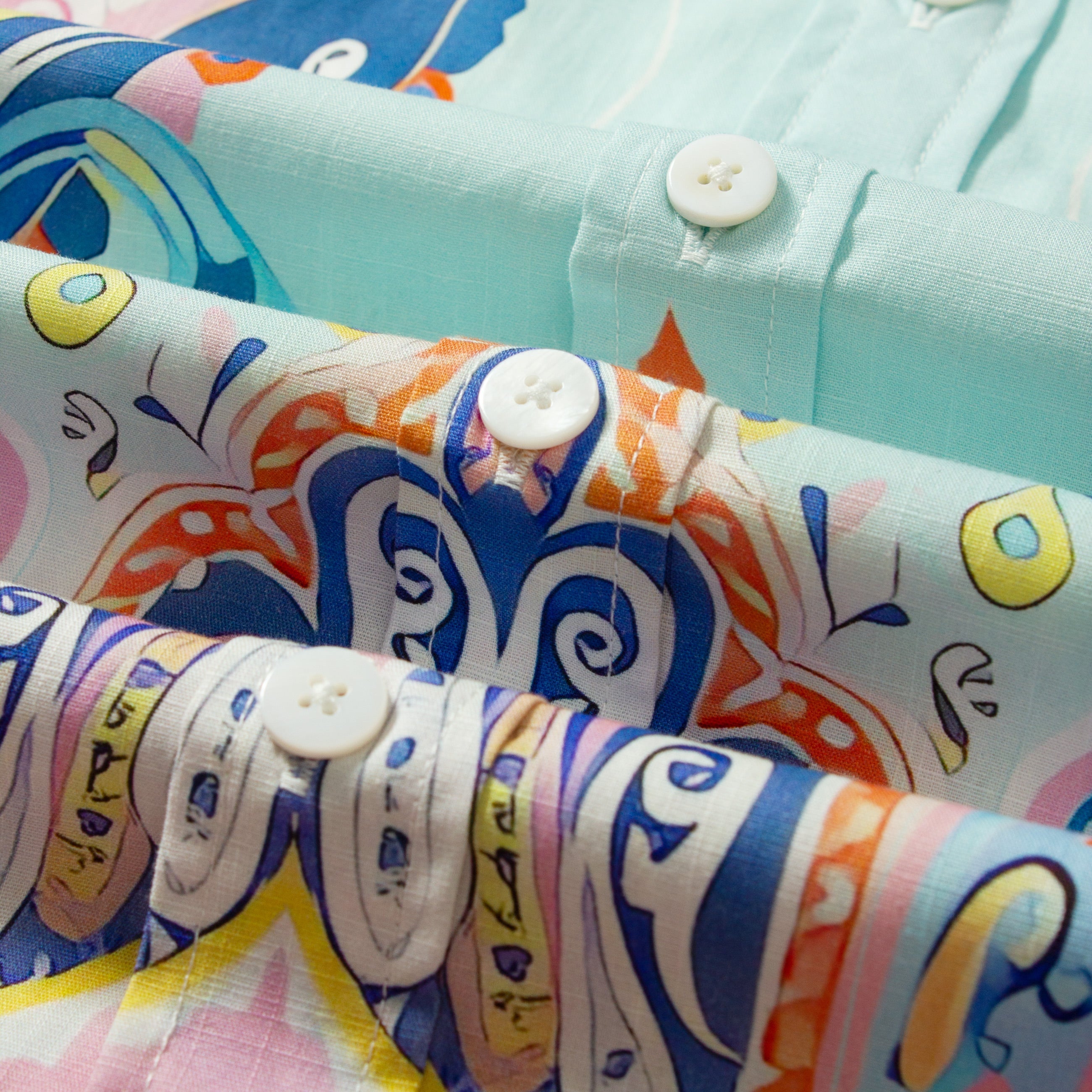 Tropical Style Paisley Print Short Sleeve Shirt Jonvidesign