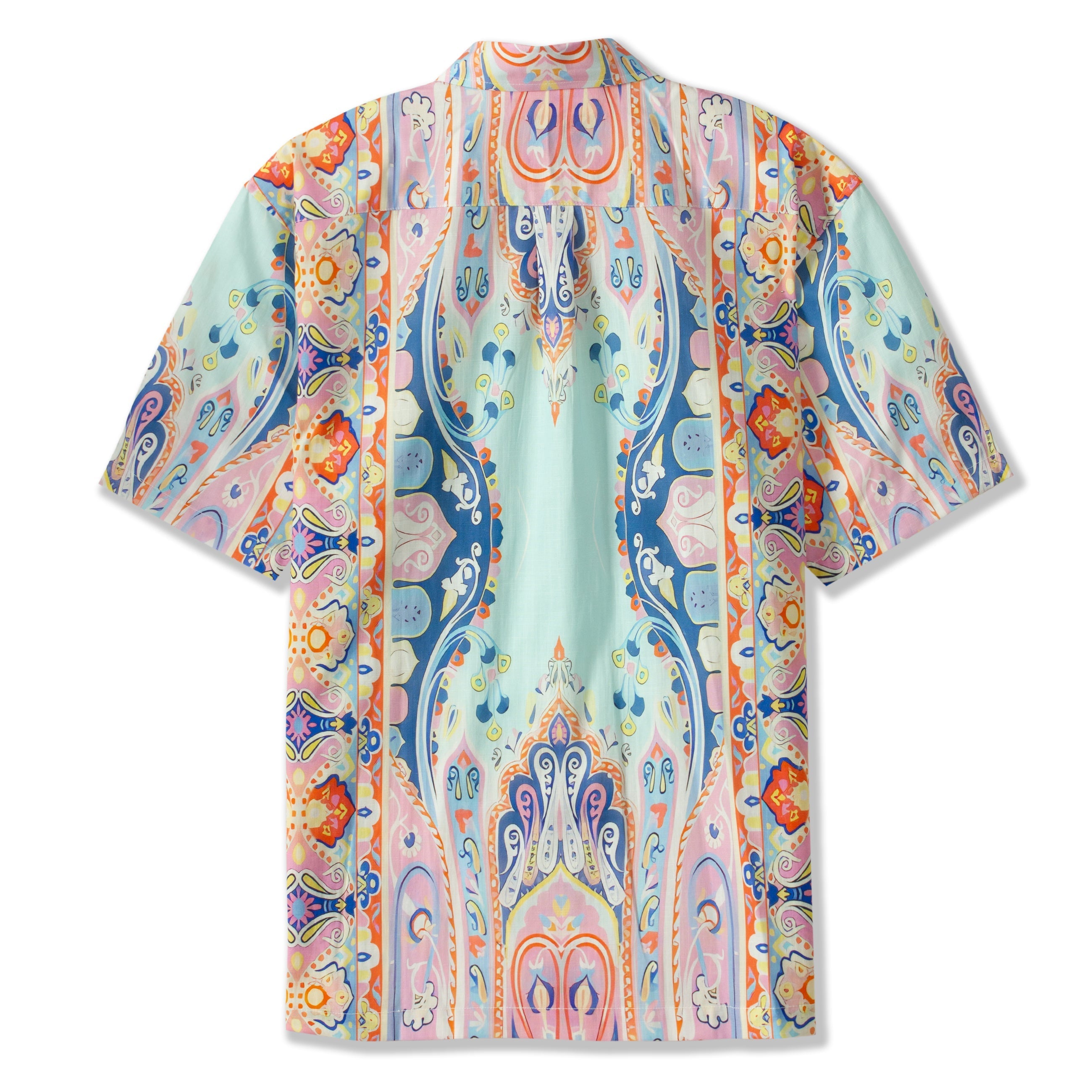 Tropical Style Paisley Print Short Sleeve Shirt Jonvidesign