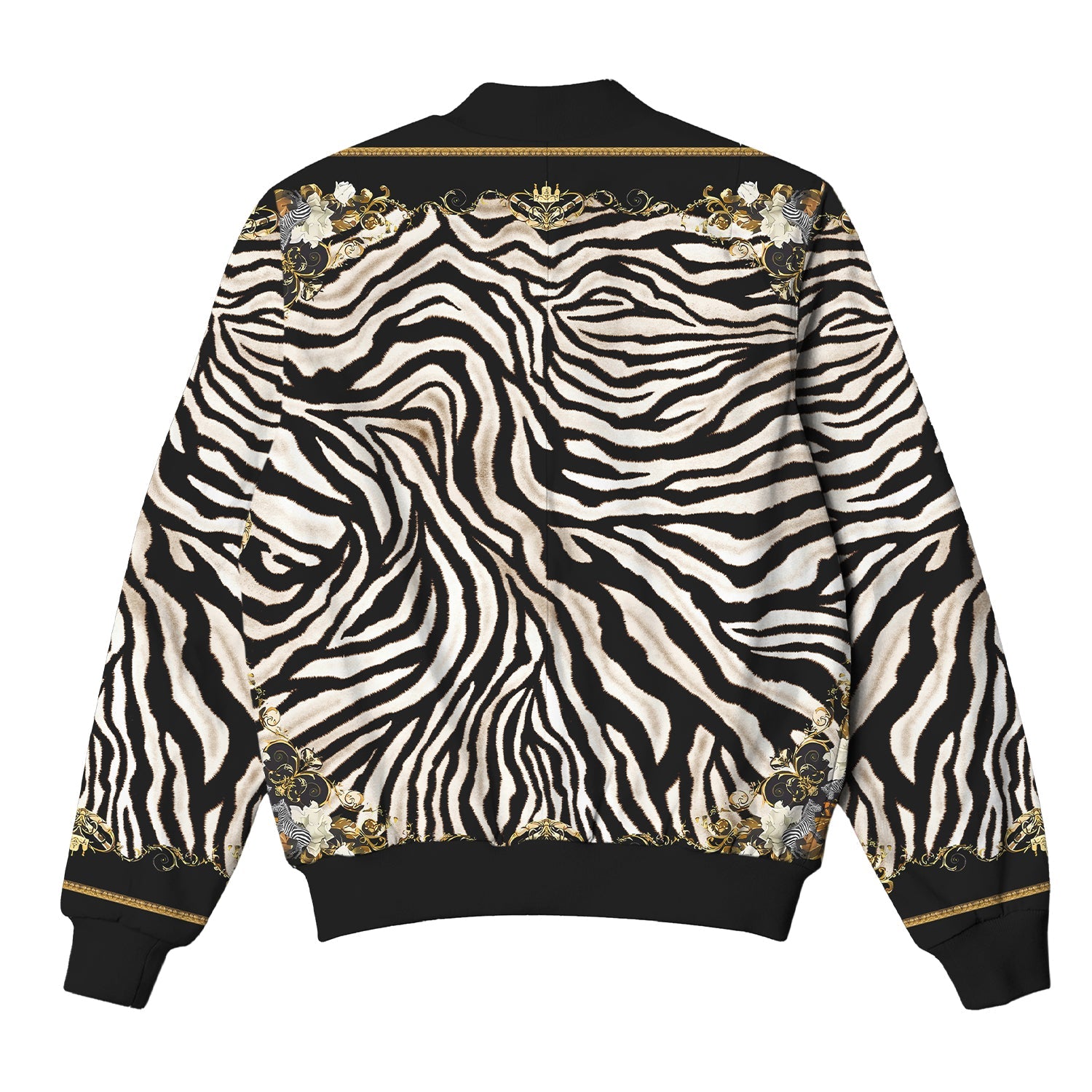 Zebra Pattern Bomber Jacket Jonvidesign