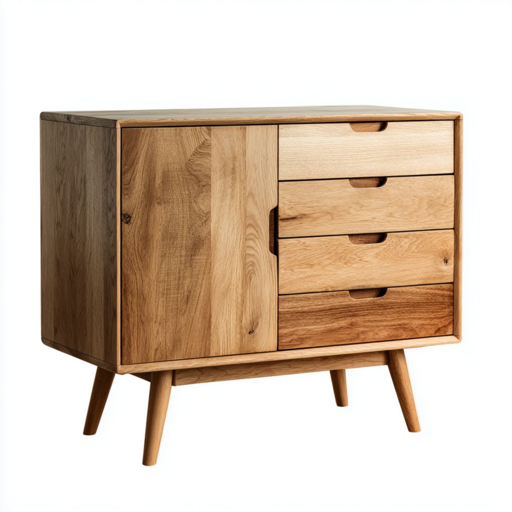 Buffet en bois avec tiroirs et portes-LETTO FURNITURE