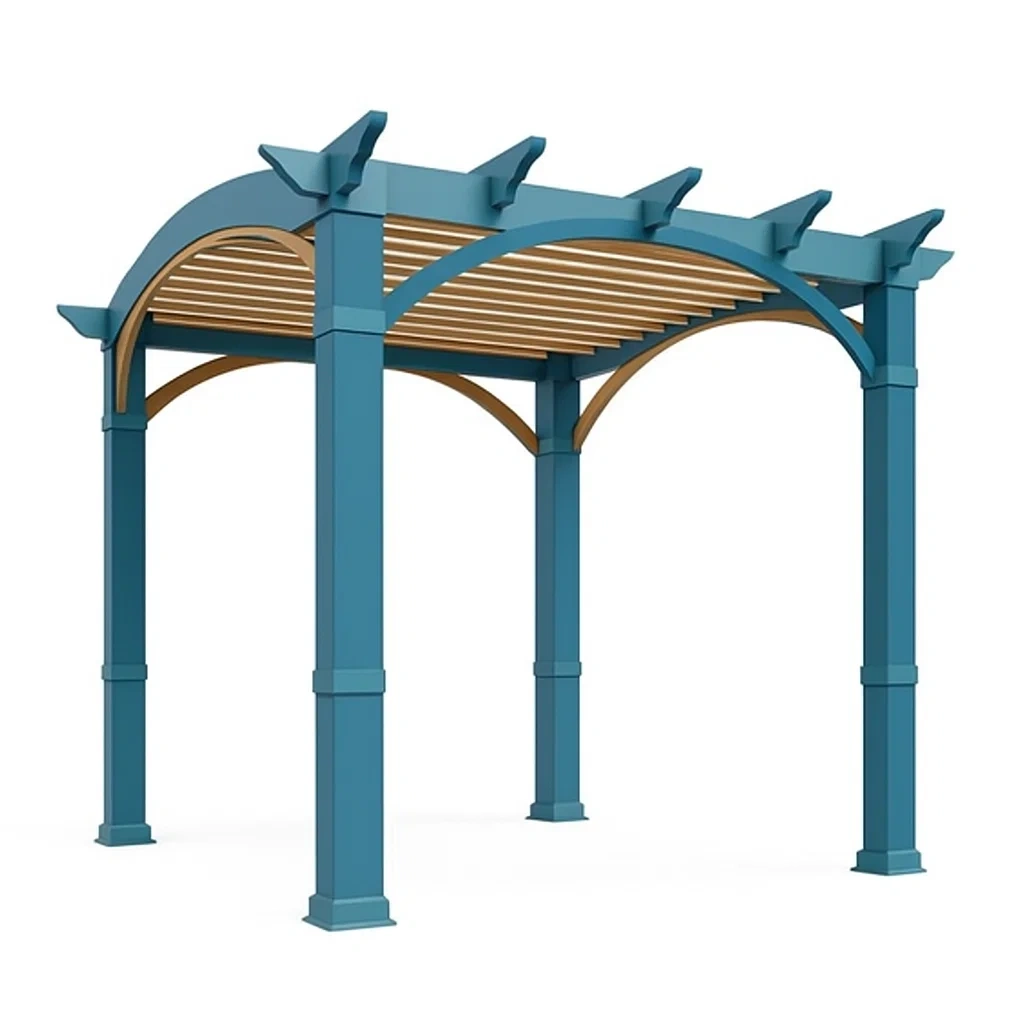 Tettoie da giardino in metallo e legno 300x300x280 cm