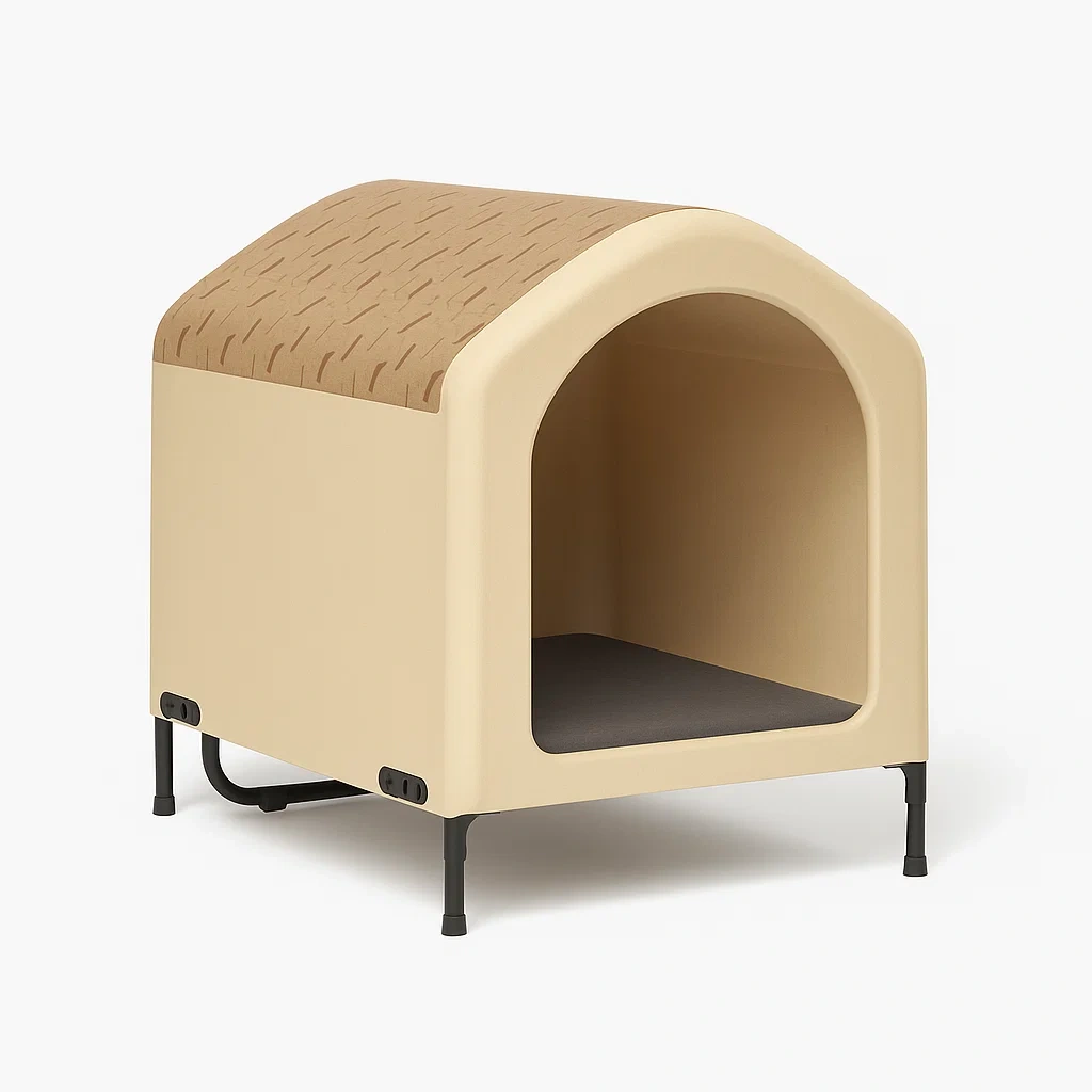 Cuccie in plastica beige 56x48x60 cm per animali domestici