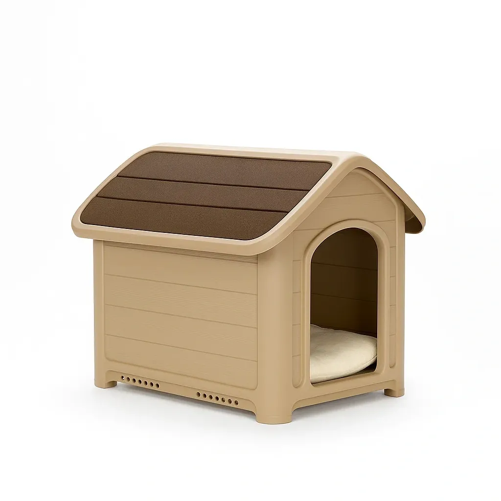 Cuccie in plastica beige marrone per cani