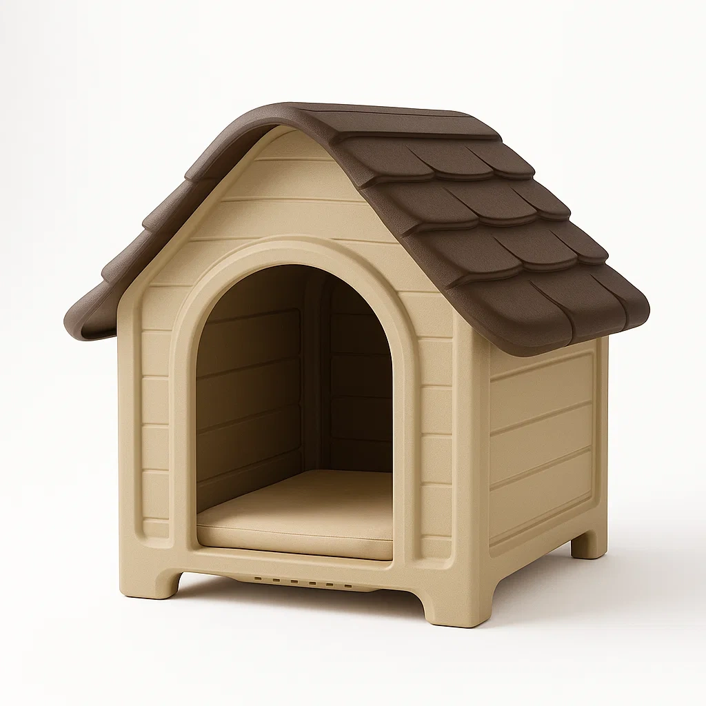 Cuccie in plastica PP beige/marrone 82 cm per cani