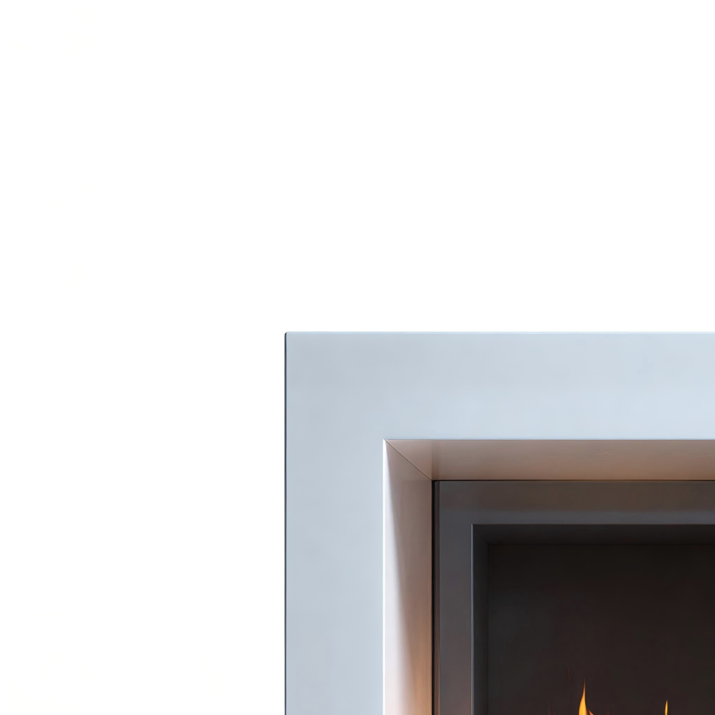 Cheminée au bioéthanol cadre MDF 70x28x80 cm - blanc - design minimaliste