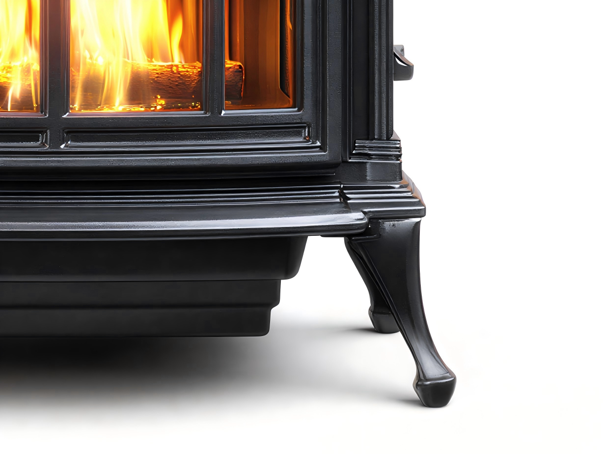 Poêle à bois acier 65x50x85 cm - noir - chauffage domestique