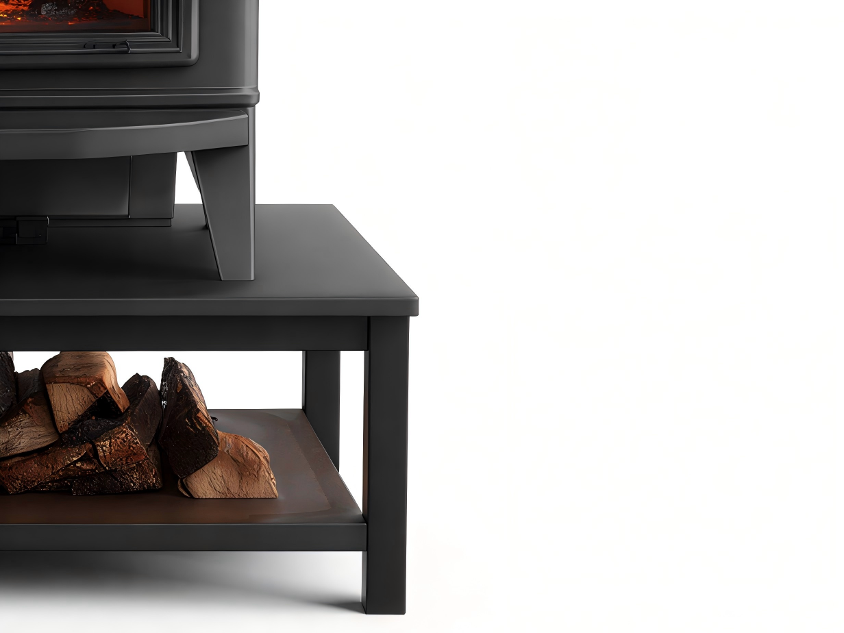 Poêle à bois acier 82x54x88 cm - noir - chauffage domestique traditionnel