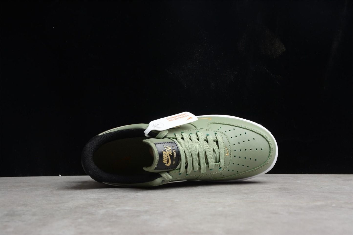 Air Force 1 AF1 Low Double Swoosh - Olive Gold Black