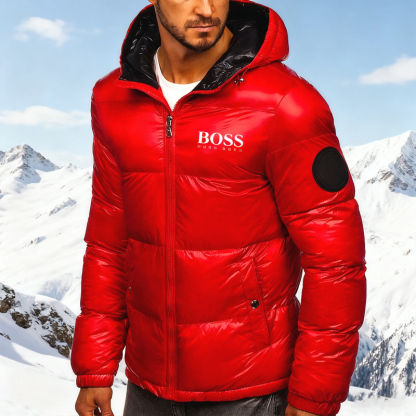 Men's Padded Warm Hooded Jacket