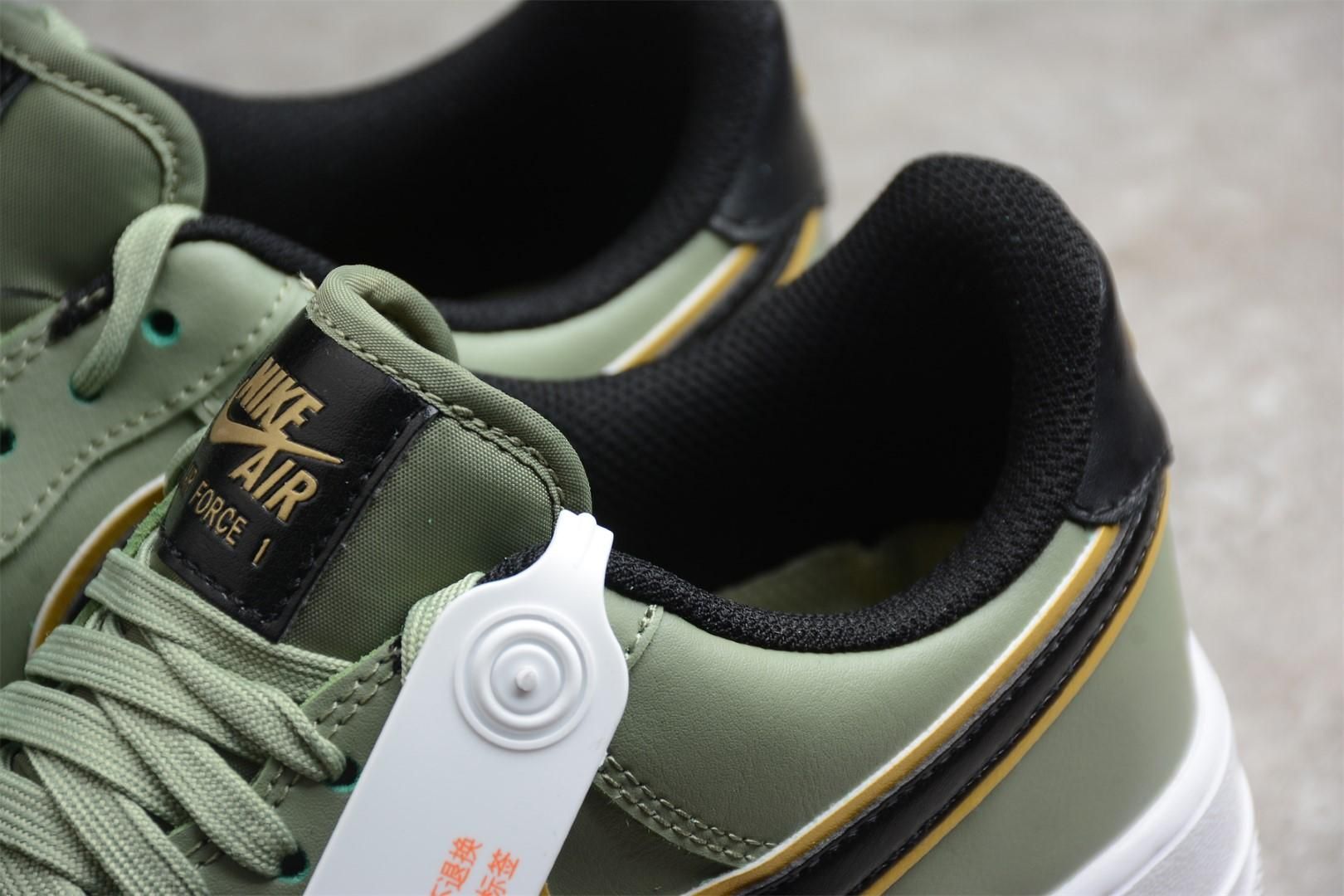 Air Force 1 AF1 Low Double Swoosh - Olive Gold Black
