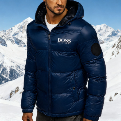 Men's Padded Warm Hooded Jacket