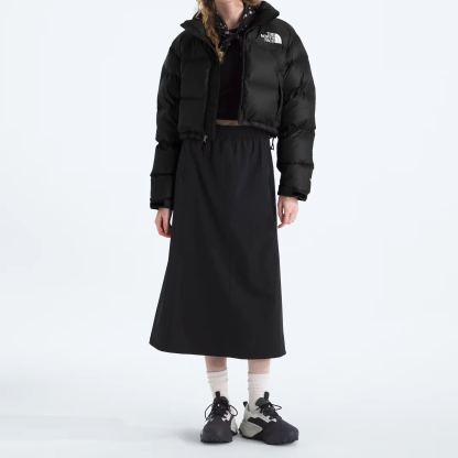Women’s Nuptse Short Jacket-TNF Black/TNF Black/Recycled down