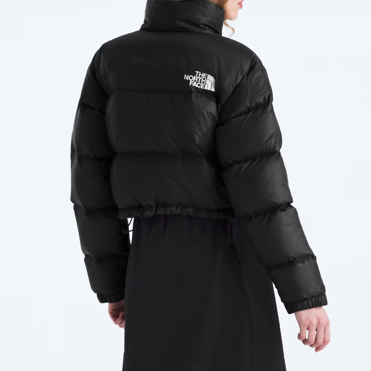 Women’s Nuptse Short Jacket-TNF Black/TNF Black/Recycled down