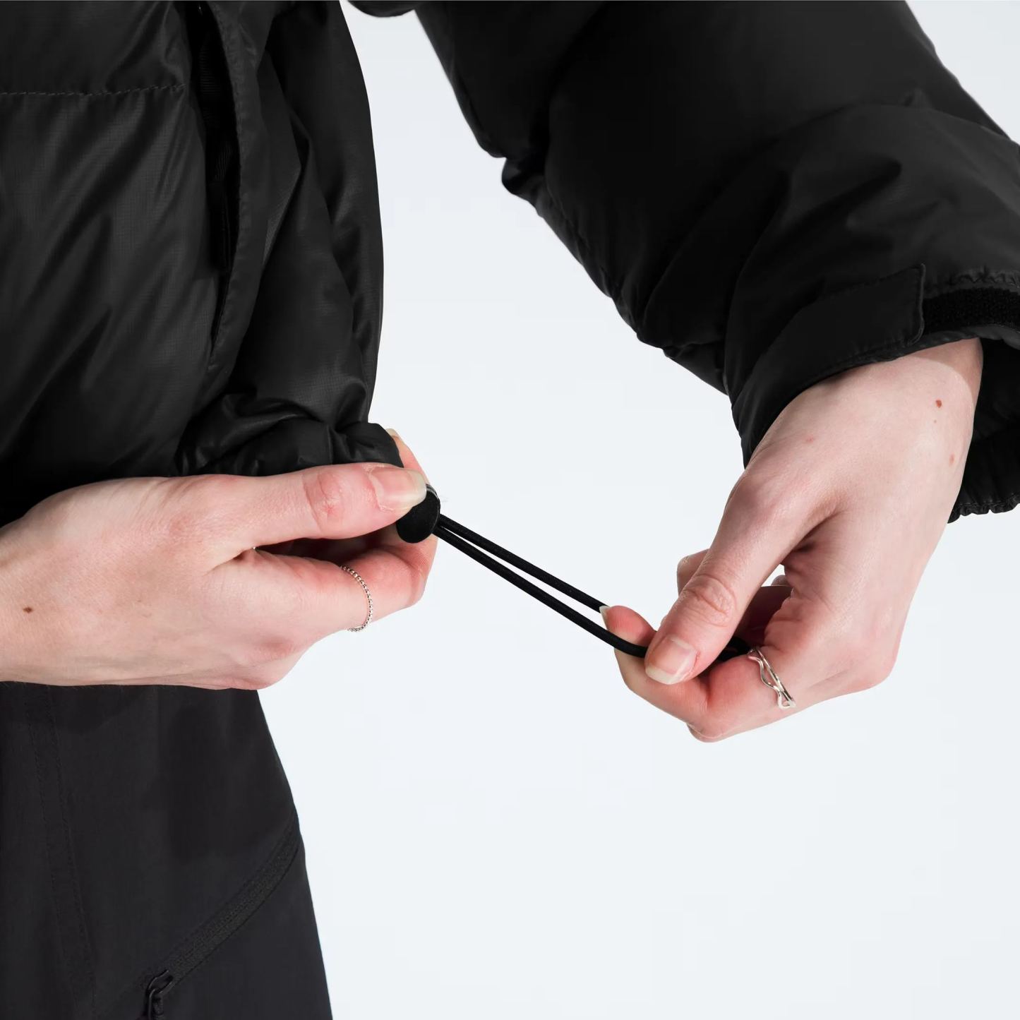 Women’s Nuptse Short Jacket-TNF Black/TNF Black/Recycled down