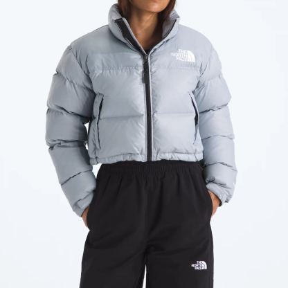 Women’s Nuptse Short Jacket-Blue Flax
