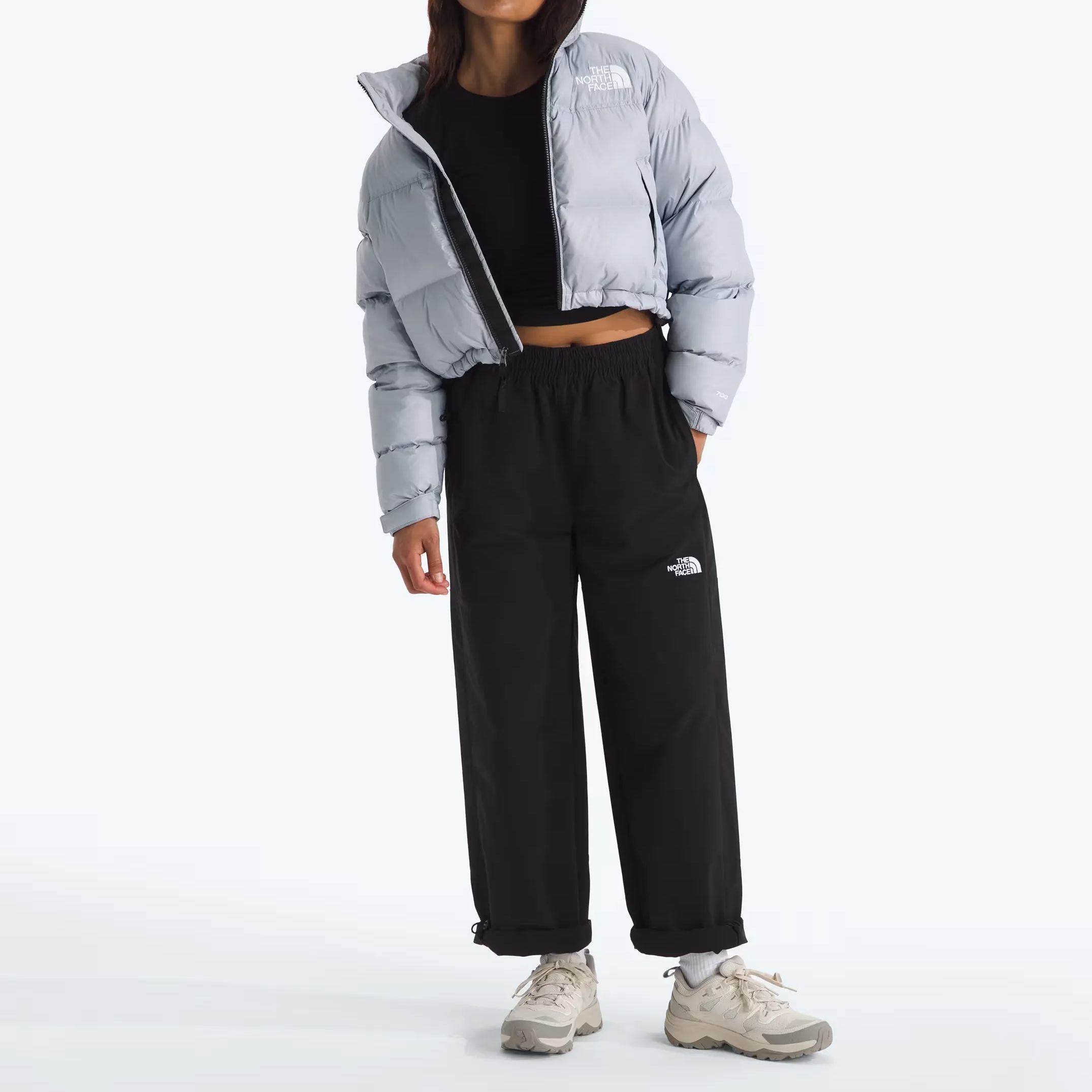 Women’s Nuptse Short Jacket-Blue Flax