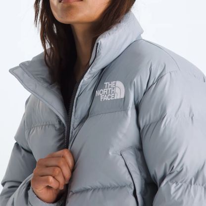 Women’s Nuptse Short Jacket-Blue Flax