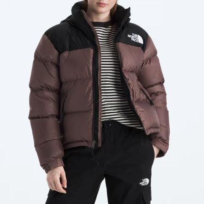 Women’s Retro Nuptse Jacket-Tawny Quartz/TNF Black