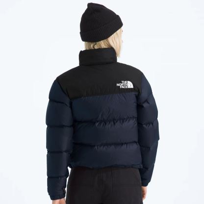 Women’s Retro Nuptse Jacket-Summit Navy/TNF Black/Recycled Down