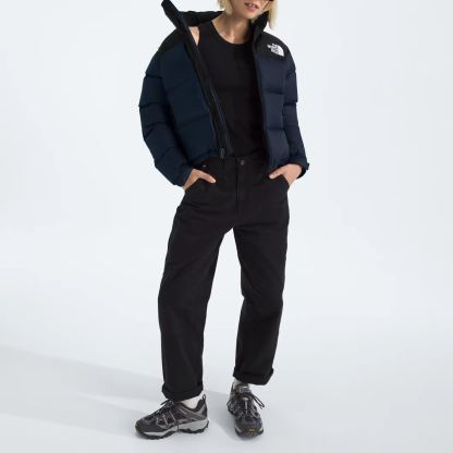 Women’s Retro Nuptse Jacket-Summit Navy/TNF Black/Recycled Down