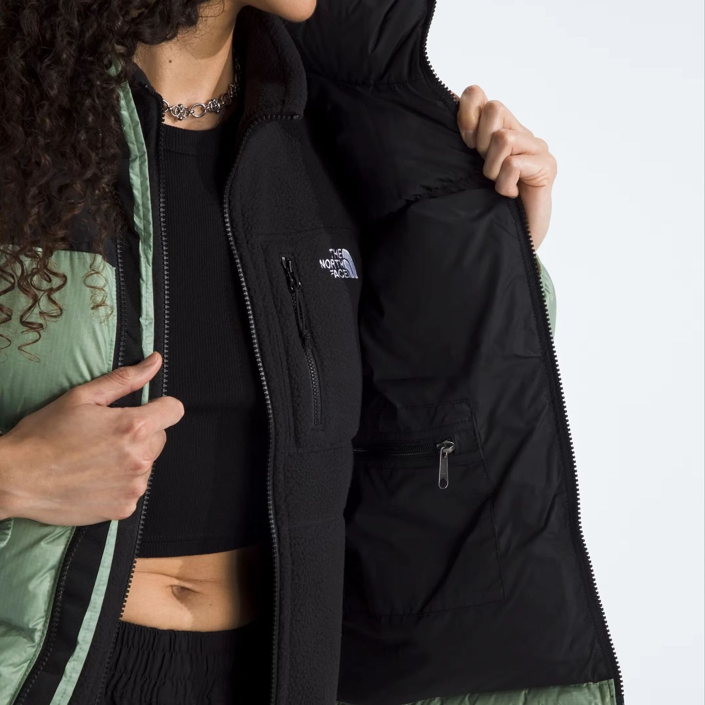 Women’s Retro Nuptse Jacket-Slate Moss