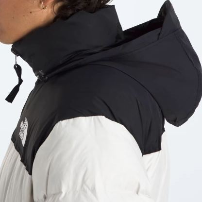 Men’s Retro Nuptse Jacket-White Dune/TNF Black/Recycled Down
