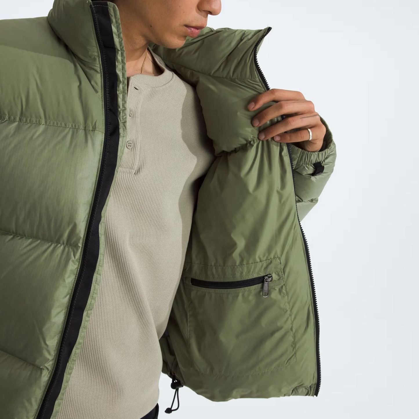 Men’s Retro Nuptse Jacket-Bark Mist