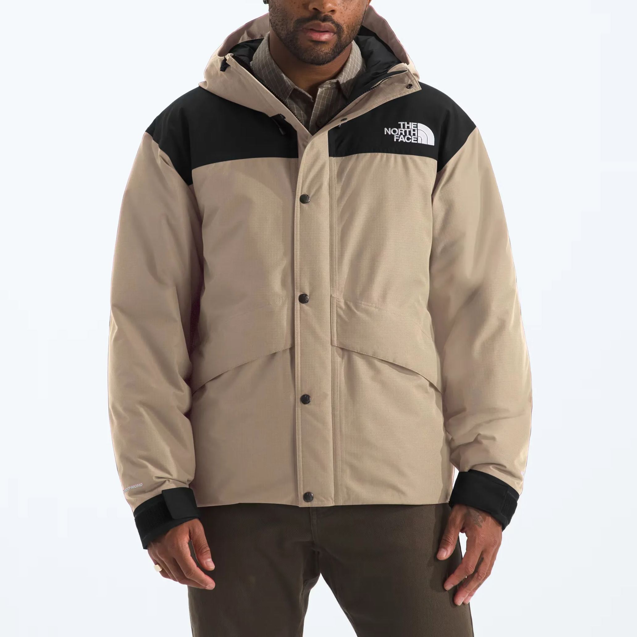 Men’s Mountain Down Jacket-Mushroom Grey/TNF Black