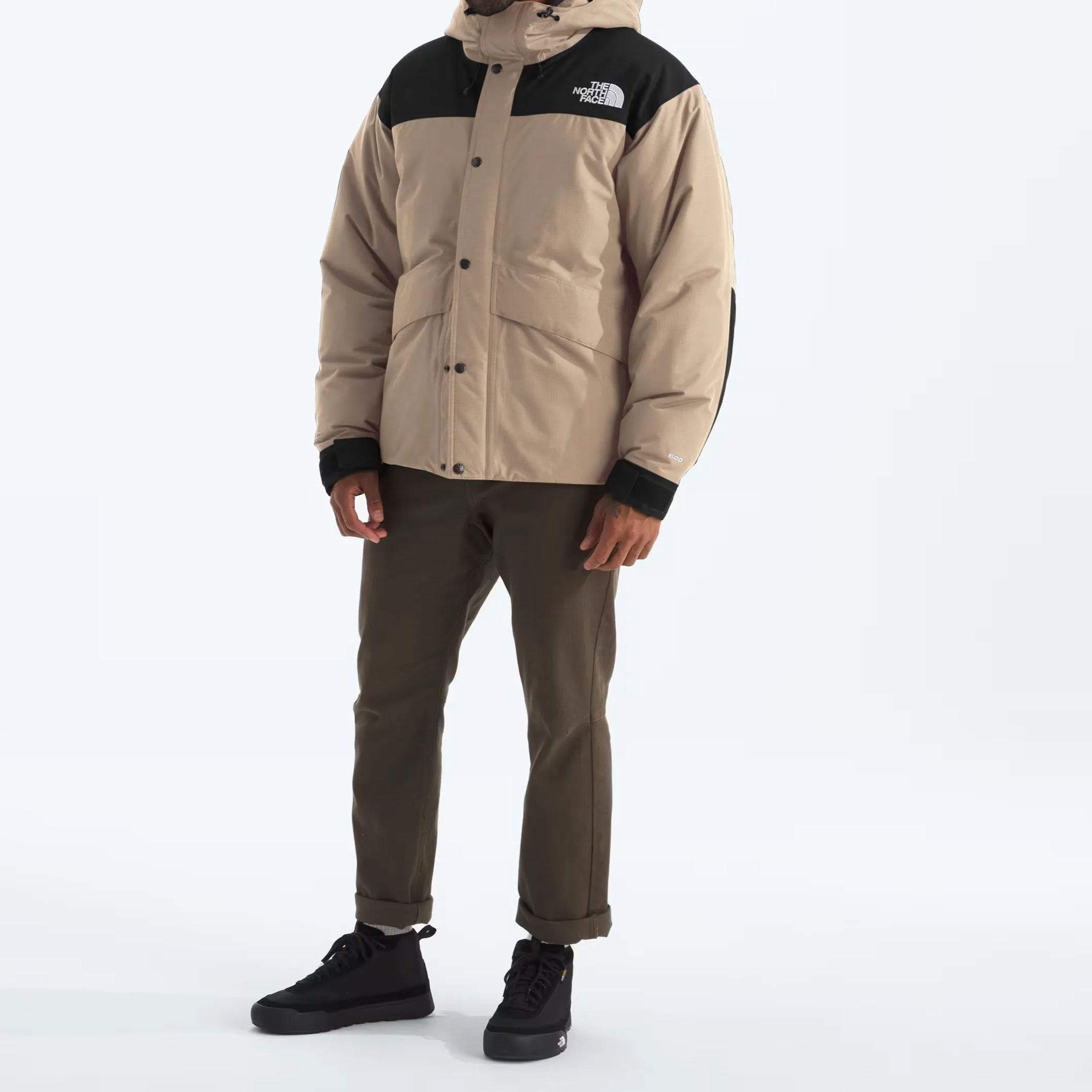 Men’s Mountain Down Jacket-Mushroom Grey/TNF Black