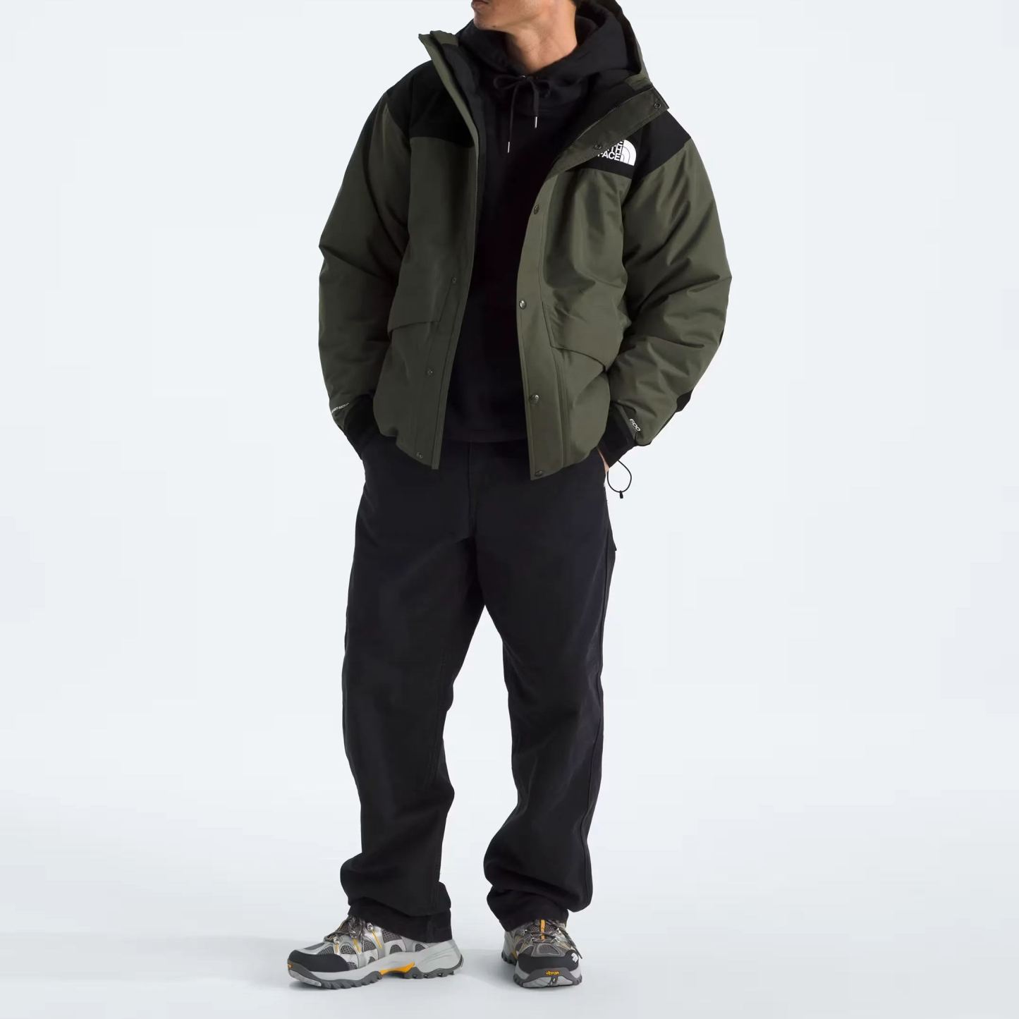 Men’s Mountain Down Jacket-New Taupe Green/TNF Black