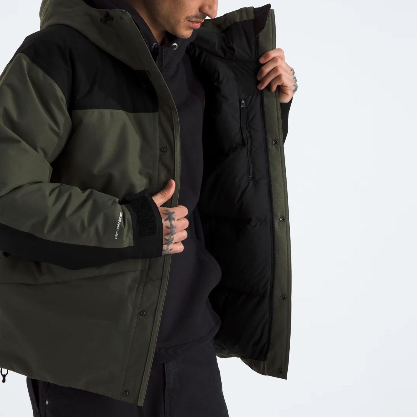 Men’s Mountain Down Jacket-New Taupe Green/TNF Black