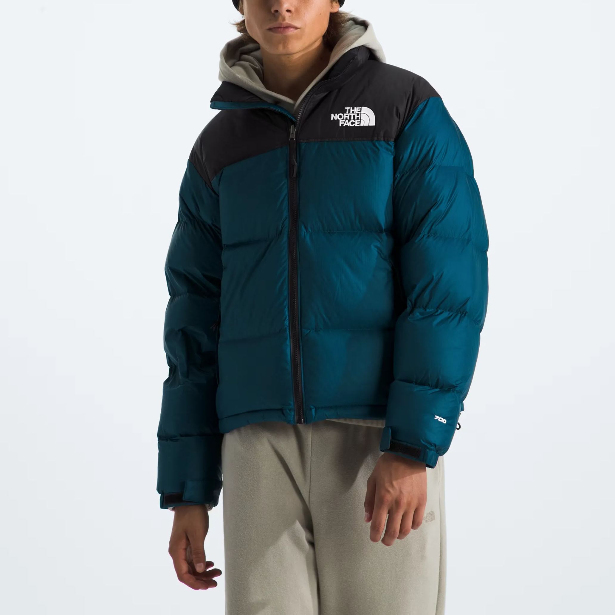 Men’s Retro Nuptse Jacket-Midnight Petrol/TNF Black